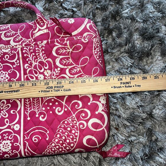 Vera Bradley Twirly Birds Pink Hardshell Laptop Case - Picture 13 of 16